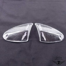 Blinkerglas Set vorne Weiß